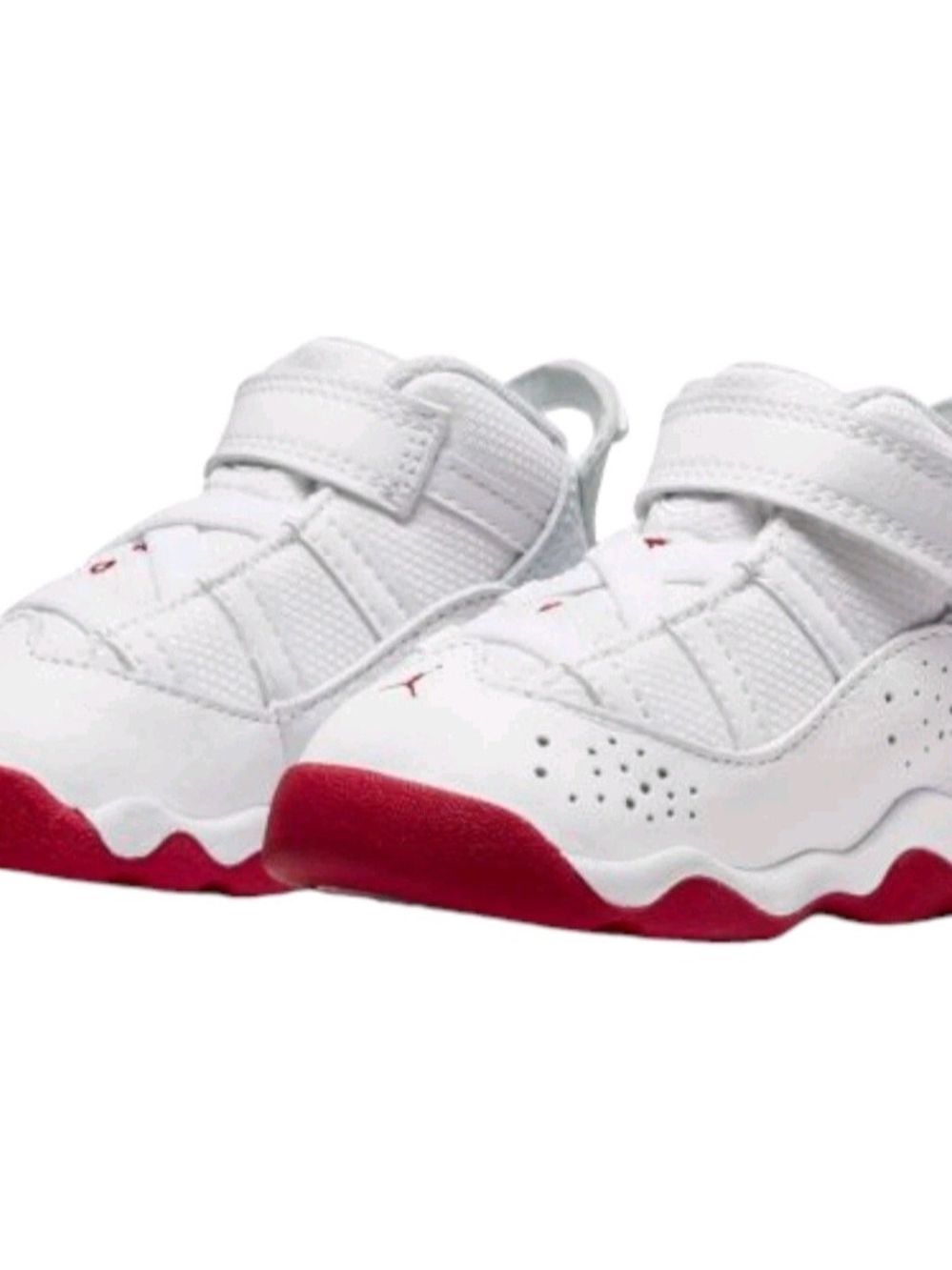 Nike Air Jordan 6 Rings TD White Hibiscus 323420-116 Toddler Baby Size 4C - Picture 4 of 4